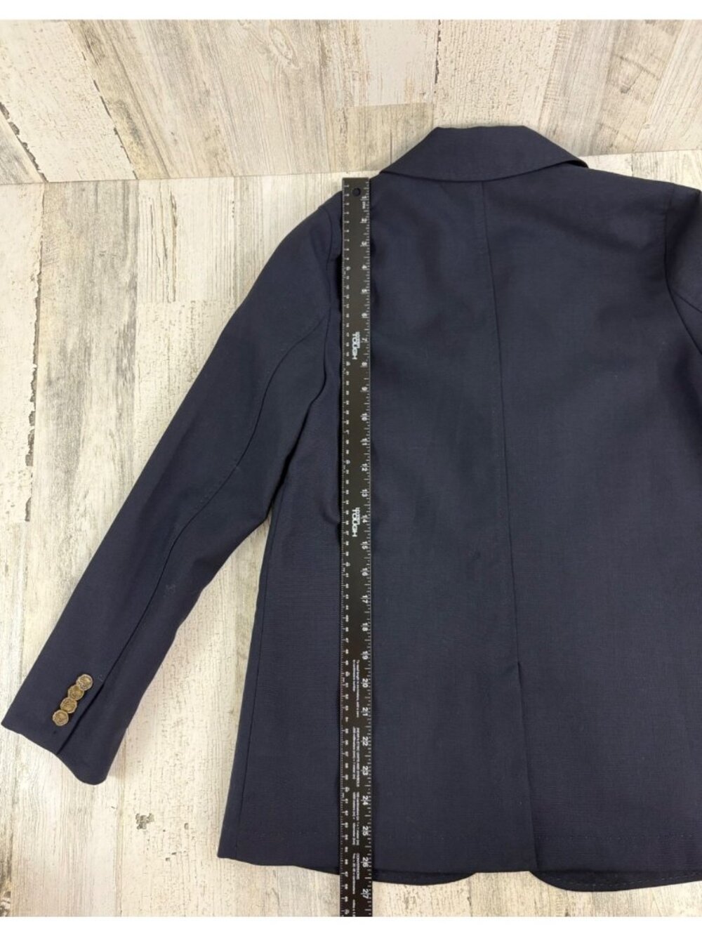 ANN MASHBURN Size S Ghost Blazer Navy Jacket EUC - Picture 13 of 16